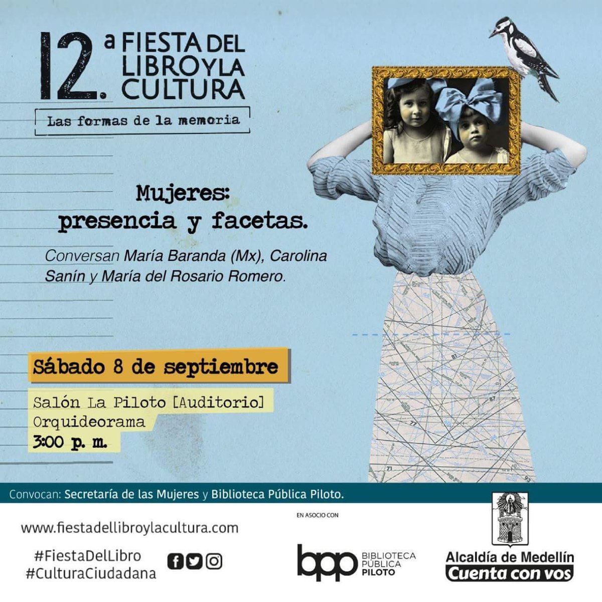 BPPiloto's tweet photo. @SaninPazC es una de nuestras invitadas a la @FiestaLibro, ella estará con #MariaBaranda hablando sobre el papel de la mujer en la literatura a través de la historia. Los esperamos #DestacadosBPP #AgendaCultural https://t.co/pv8TMlMZGJ