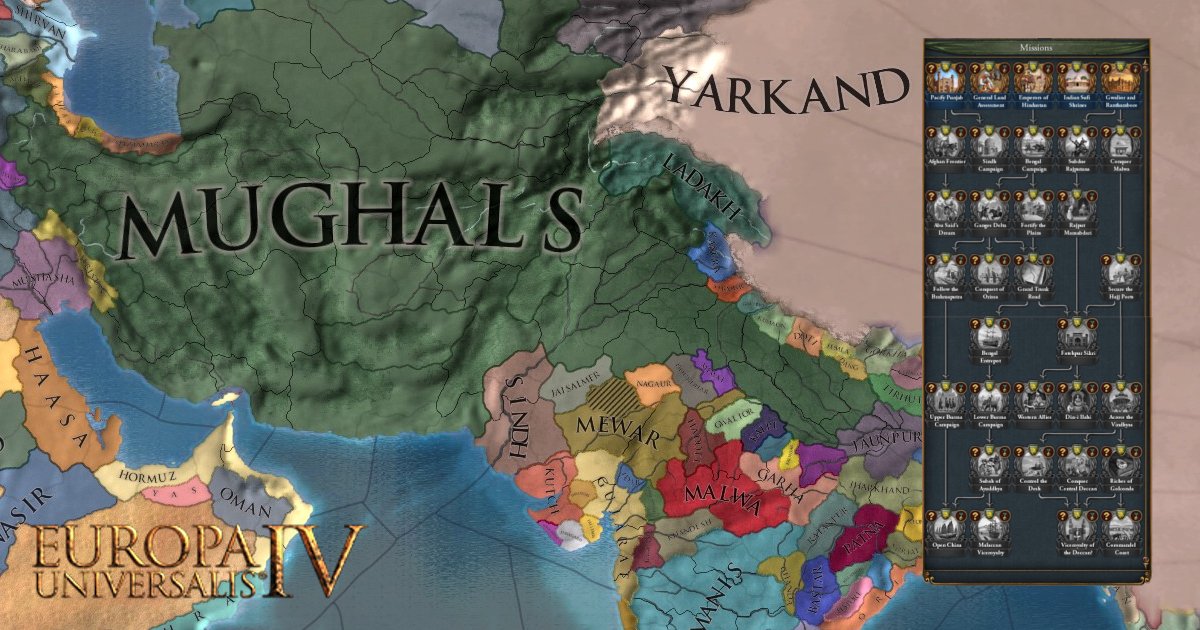 Europa Universalis on Twitter "The allnew Mughals tree coming with Dharma is HUGE! It