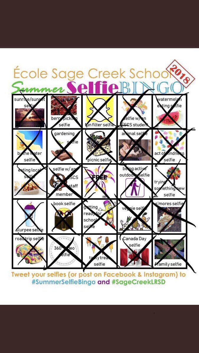 BINGO!!  Getting ready for school selfie is our last one to complete our #SummerSelfieBingo card.  We had such an amazing summer.  Now we’re off to #SageCreekLRSD for our teacher conferences.  Parker and Baylie are pumped for school to start on Thursday.  #Bingo #SageCreek