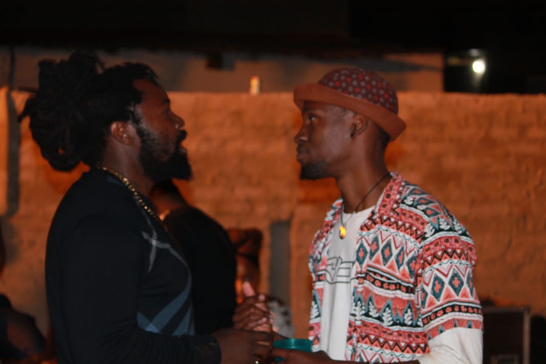 Hyperlect1's tweet photo. @BigZulu_ZN and Tall Tswana talking music at Magic Colours Party. It was an honor opening for you king. You rocked the Show 🔥🔥🔥

#Hyperlect #475inthecut #Revelation #music #hiphop #kasirap #bigzulu #Magiccoloursparty https://t.co/wNQKW6bBry