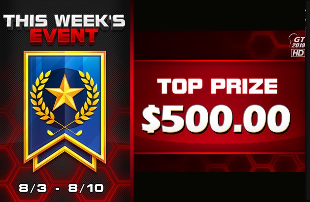 GoldenTee's tweet photo. Say hello to #EventsMode, our ambitious prize play mode debuting in #GoldenTee 2019! We’re taking a variety of factors that include wind, tee boxes, entry fee and more to change the way Golden Tee is played. #GT30 https://t.co/losFG3Nr7u https://t.co/x5C63iN2tn