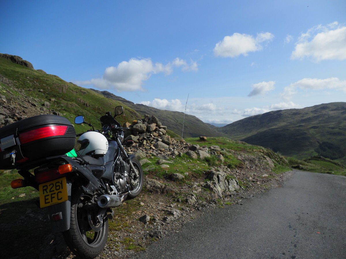 callum353's tweet photo. @YamahaMotorUSA Just wanted to say thank you for making my motorcycle. 20 years old and still able to climb the steepest roads in the UK. #hardknottpass #lakedistrict #motorcycle #adventure #yamaha #xj600n https://t.co/X7iAjwxb6I