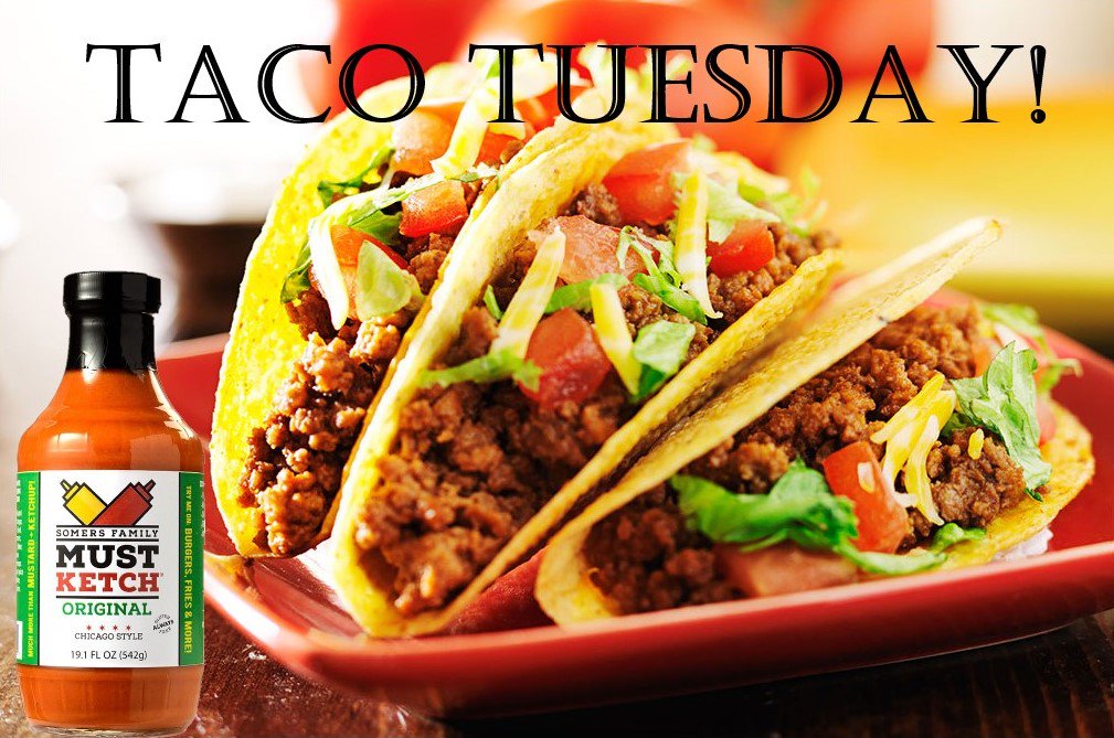 MustKetch's tweet photo. It's Taco Tuesday! Did you know that MustKetch Original added to ground beef makes a tastier taco? Recipe coming soon! #Tacotuesday #tacos #mustketch #mustardandketchup #mexicanfood #Tuesday #groundbeef #addedflavor #musttry #delicious #tasteexplorers #uniquecondiment #mix https://t.co/vDtZmfxBB9