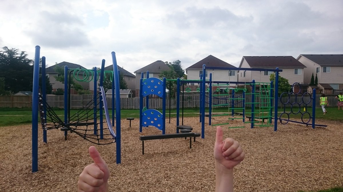 848racing's tweet photo. @WilliamsburgCA @wlmwrdsb Looks like the playground is open! Awesome to see! Finally a worthy playground for the school. https://t.co/tUjFHaB4aH