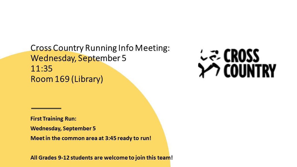 CS_Mavericks's tweet photo. Join the Mavericks Cross Country team for a run this Wednesday @ 3:45! #csathletics #mavs #charlesspencer https://t.co/Ud7kl2d0cC