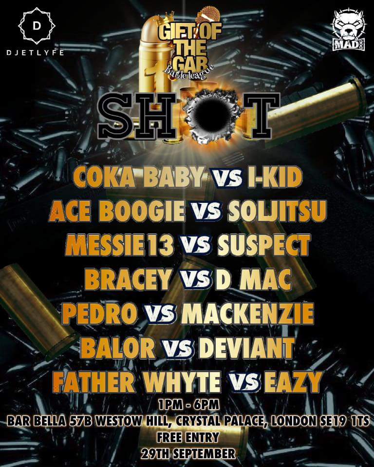 UK_BATTLERAP's tweet photo. Gift of the gab returning 29th SEPTEMBER
@giftofthegabtv
FREE EVENT
CRYSTAL PALACE #gabshit #ukbr #ukbattlerap https://t.co/wsWzU9Dn4t