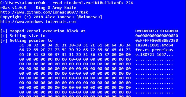 profxeni's tweet image. r/t #R0Ak (The Ring 0 Army Knife) - A #Command_Line Utility To Read/Write/Execute Ring Zero On For Windows 10 Systems dlvr.it/Qj71xp
