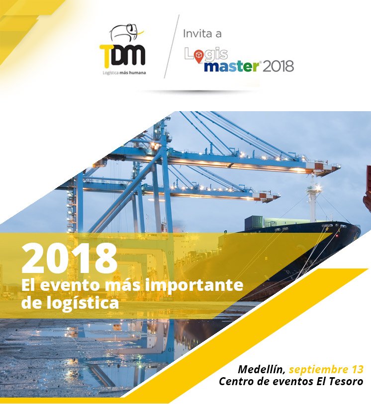 Somos_TDM's tweet photo. #Logismaster es espacio académico y comercial de @Zonalogistica con información de las mejores prácticas de gestión en la cadena de abastecimiento; donde se tratarán temas como Gestión eficiente de flotas de transporte, Logística práctica en un mundo complejo y Logística 4.0 https://t.co/4UAsVGmZNs