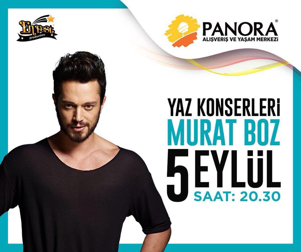 Yarın saat 20:30’da Murat Boz, Panora Yaz Konserleri’nde sizlerle !!!
#panoraavm #panorayazkonserleri #muratboz #enfestorganizasyon #ankara #etkinlik #konser #eğlence
