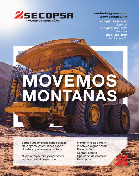 RevEnlaceMinero's tweet photo. #SECOPSA una #EmpresaMexicana con base en el estado de #Coahuila , que se especializa en el movimiento de minerales y material estéril a gran escala en minas a cielo abierto, a la perforación de pozos, exploración Minera, y renta de maquinaria pesada.
https://t.co/CDkiBTdfpw https://t.co/8A2fkXSIbP