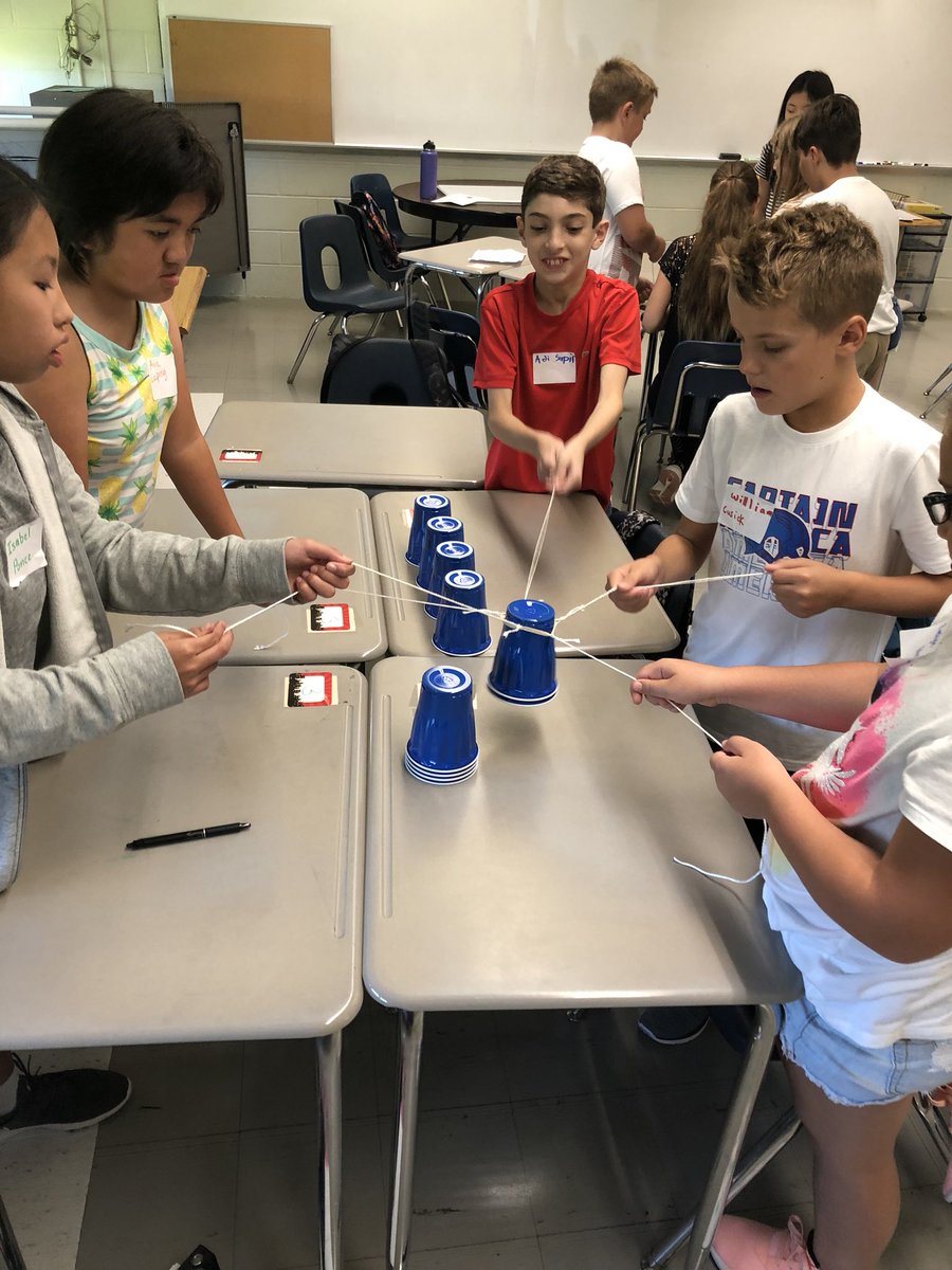 j_otiniano's tweet image. Ms. Rovito and Mrs. Otiniano’s period 7 English 6 getting to know and work together to have a great year! #towerchallenge #english6 #BackToSchool @CresskillMSHS @teacherRovito