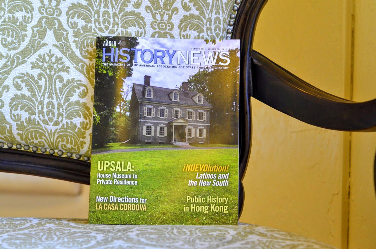 Are you as excited about the latest History News as we are? From house museums to Hong Kong, we've got some incredible stories to share in this issue. Check your mailbox or log in to start reading! <a href="/alimab/">Alima Bucciantini</a> @thompsonmayes @jamiesimek <a href="/LevineMuseum/">Levine Museum</a> <a href="/PhillyWithAlex/">Alex Aberle</a>