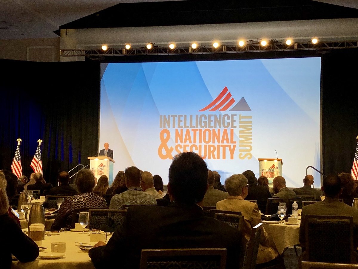 Great opportunity to hear Director of National Intelligence <a href="/DanCoats/">Dan Coats</a> speak at the Intelligence and National Security Summit #intelligence18