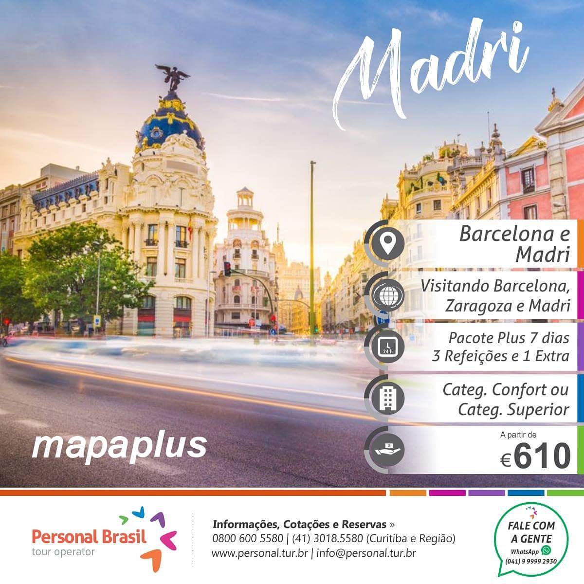 personalbrasil's tweet photo. Barcelona & Madri pacote de 7 Dias - A partir de: 610€ » Roteiro completo: https://t.co/np5i2TodCT | Reserve Agora: info@personal.tur.br | (41) 3018-5580 #personalbrasiltouroperator #mapaplus #espanha #madri #barcelona https://t.co/XYXPXv4Uib