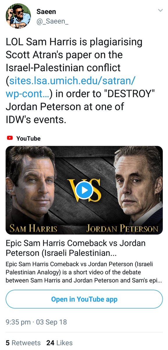 Why Sam Harris deleted his Twitter account