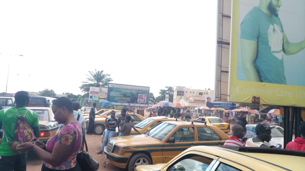 GYCCGambia's tweet photo. Our bill board banner are up in the streets of the Gambia... Gambia let's do this for our young people. Let's show support and take ownership, we open for partnership, we already have our traditional partners and they are @yepgambia @IFAD #NEMA project and @AfDB_Group #FASDEP https://t.co/ETm5dyn8p1