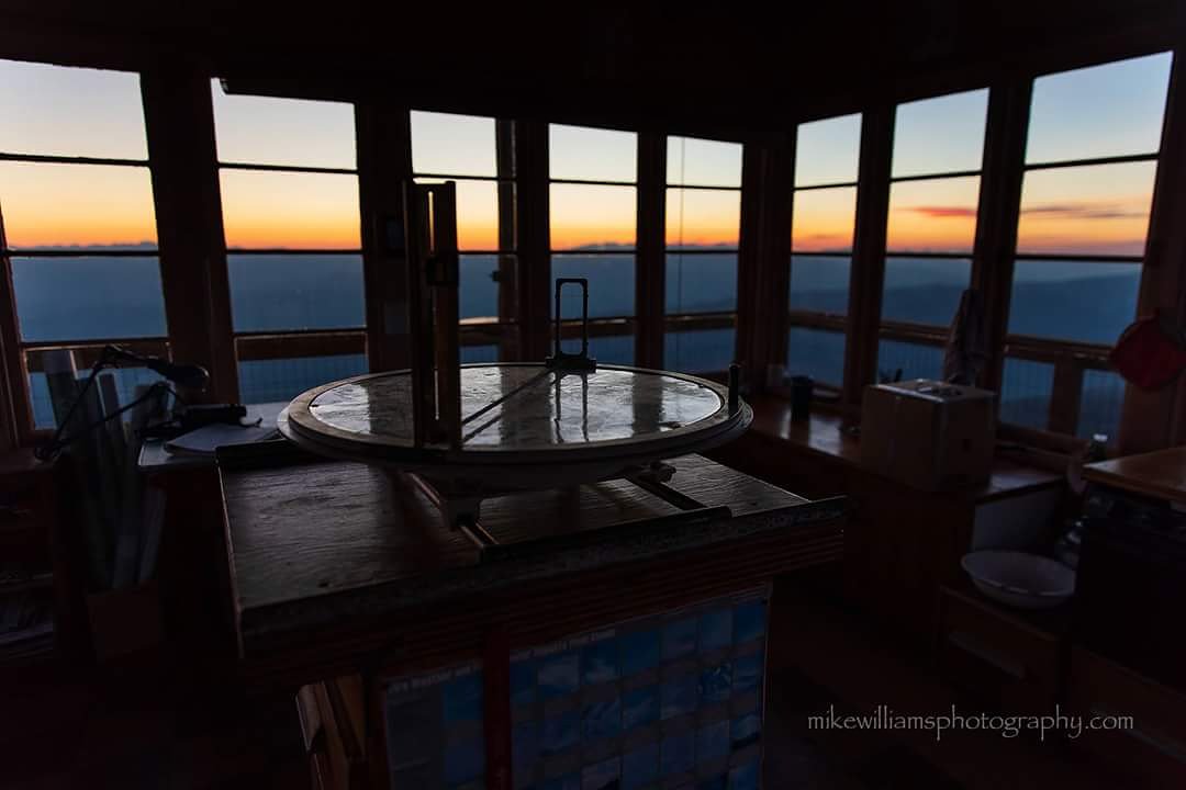 Sunset inside Murrell Mountain Lookout.  #sunset #MontanaMoment #highcountry #seeleylake #bobmarshallwilderness #canonphotography #mikewilliamsphotography