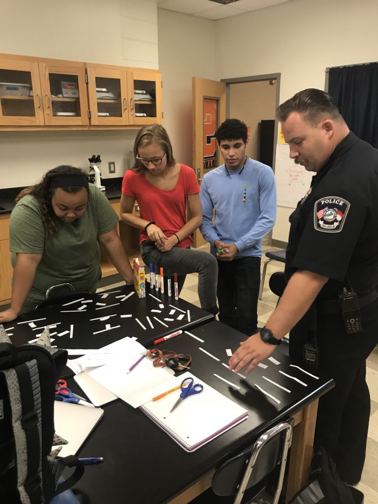 BiomedSci_JCHS's tweet image. #PLTW #PrinciplesofBiomedicalScience is officially underway at Carson HS! Crime scene preview today, processing starts tomorrow. #jchslife  #RSSCTE