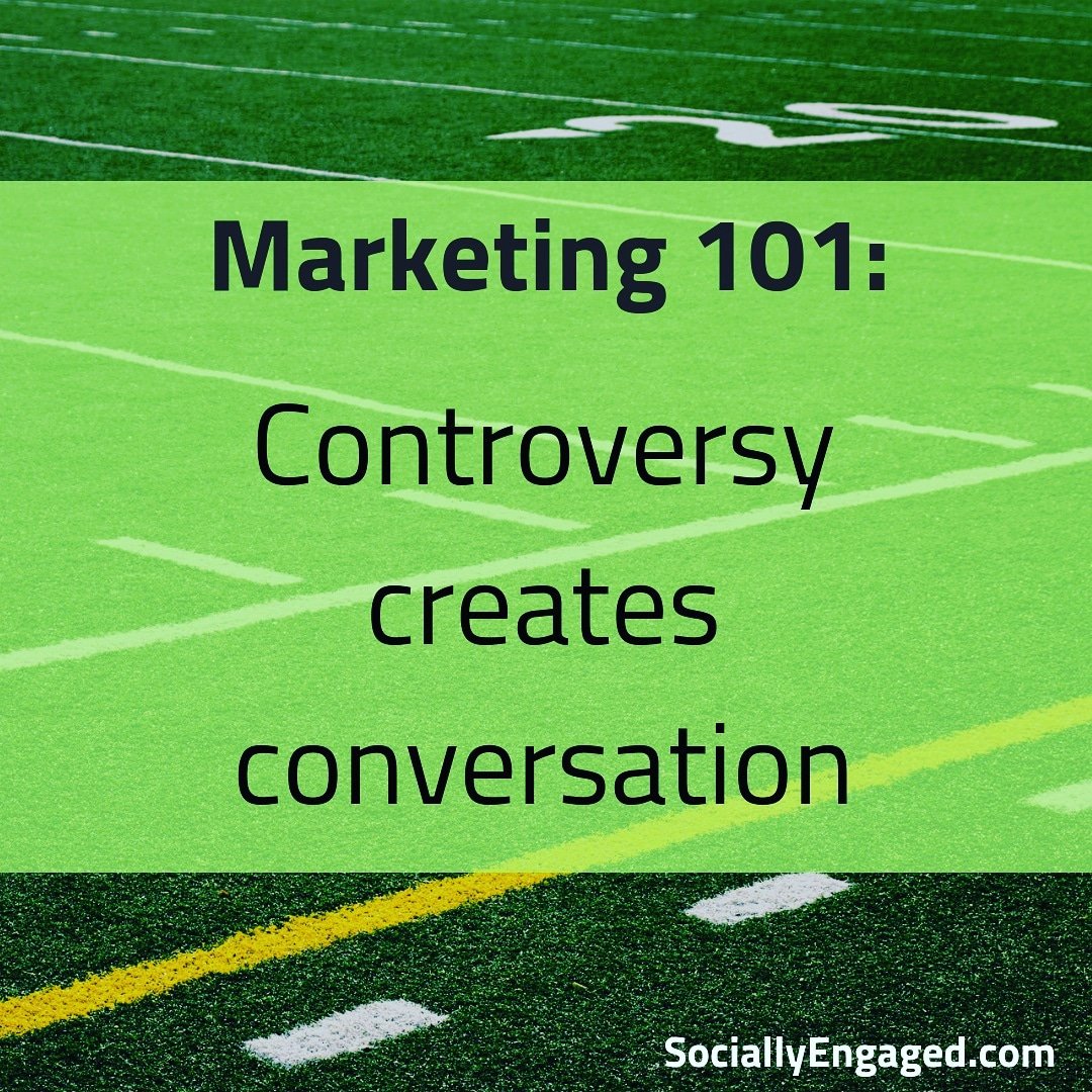Which ever side you choose, controversy creates conversation. #Marketing #smtips #entrepreneurs #brand