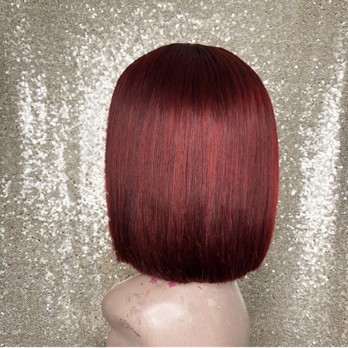 Dont judge someone just because they sin differently than you ✨ Custom Unit “S I N” ♥️ $260 | Hair provided by @LDVH_ ✨ DM to purchase 😘 #dmvwigs #mdmakeupartist #dmvmakeupartist #redbob #bobs #boblife #redhair #manicpanic #laceclosure