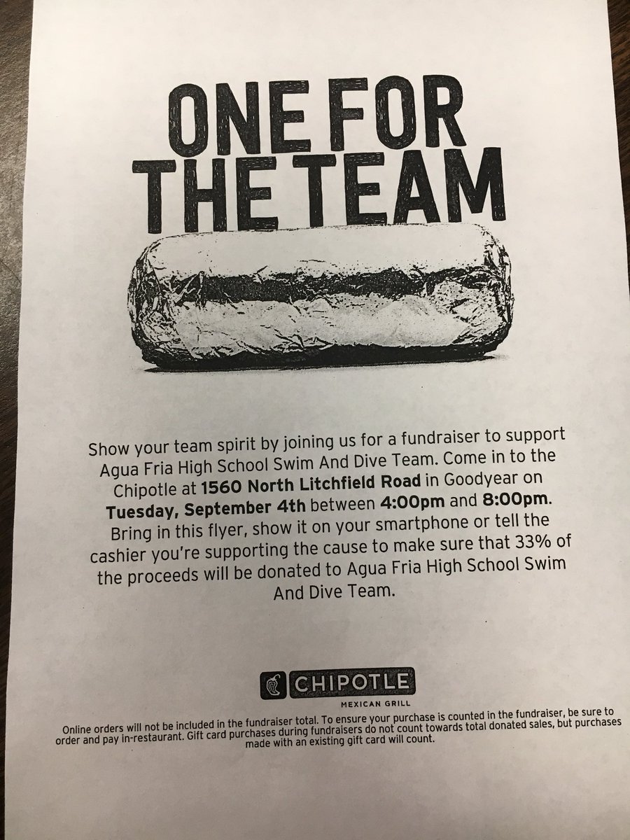 Ms_Schober_'s tweet photo. TODAY: Support the AFHS Swim team by eating good food 🌮🌯 https://t.co/msBX0GfOXu
