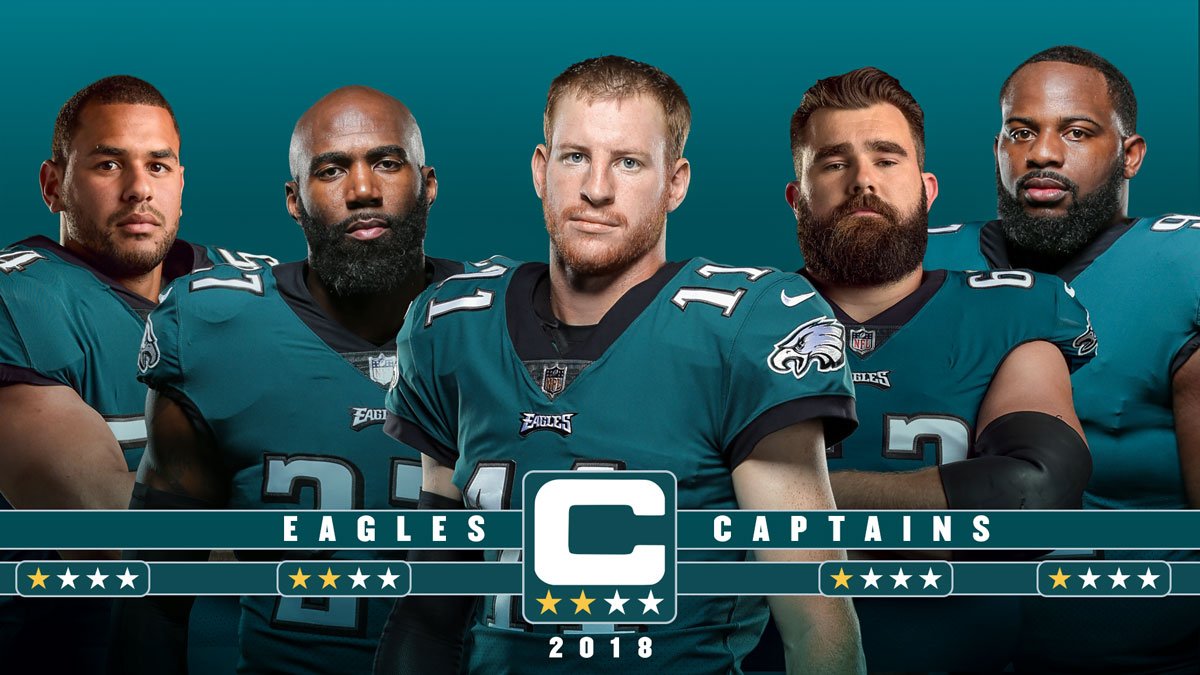 Eagles's tweet photo. Meet the #Eagles 2018 team captains.

#FlyEaglesFly https://t.co/4CRZ8StXMn