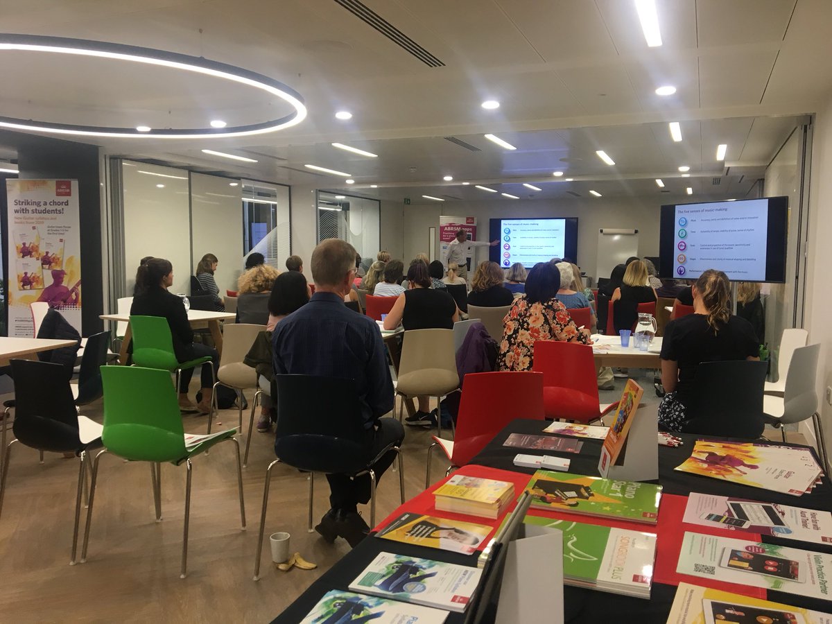 Rowena_Taylor's tweet photo. Free event at @ABRSM HQ this evening. Welcoming music teachers to an informal session with John Holmes and Lincoln Abbotts. #abrsm #musicteaching https://t.co/uU4GfDcy6k