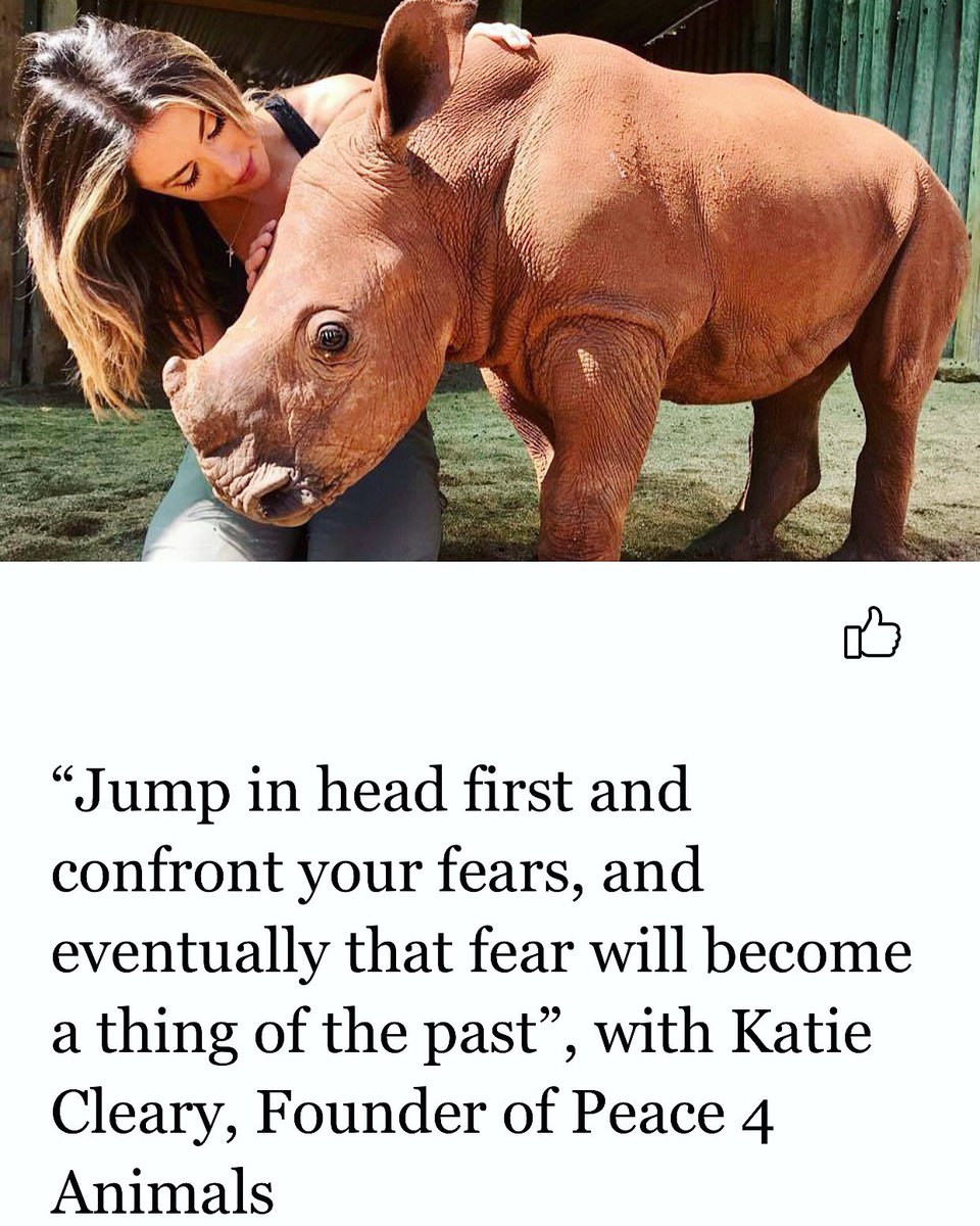 Thanks for the great interview for <a href="/thrive/">Thrive Global</a> &amp; <a href="/Medium/">Medium</a> going in-depth about my life and fighting for the welfare of all animals! 🙏🦏🙌 
<a href="/drewgurley/">Drew Gurley</a> @peace_4_animals @worldanimalnews @careforwild