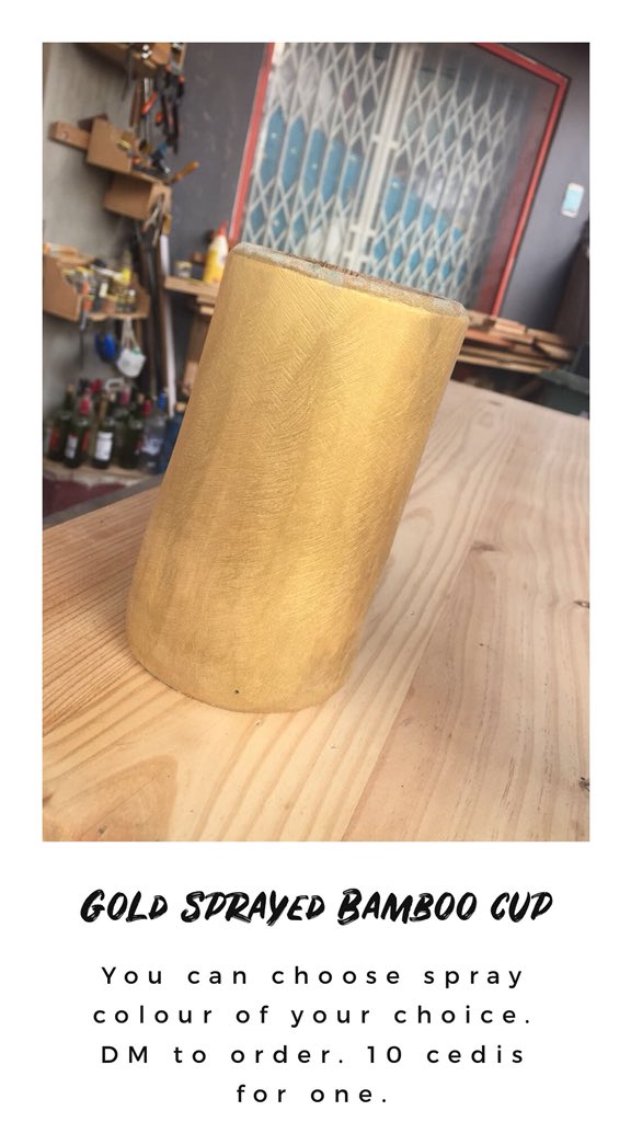 Laurie_Frempong's tweet photo. Bamboo cups for sale.
They can be used as planters or for storage and decorative purposes.
7 cedis only .
10 cedis for the sprayed ones ( you can choose any available spray colour )
DM to order or WhatsApp 0244633464 https://t.co/fboNdmozvU