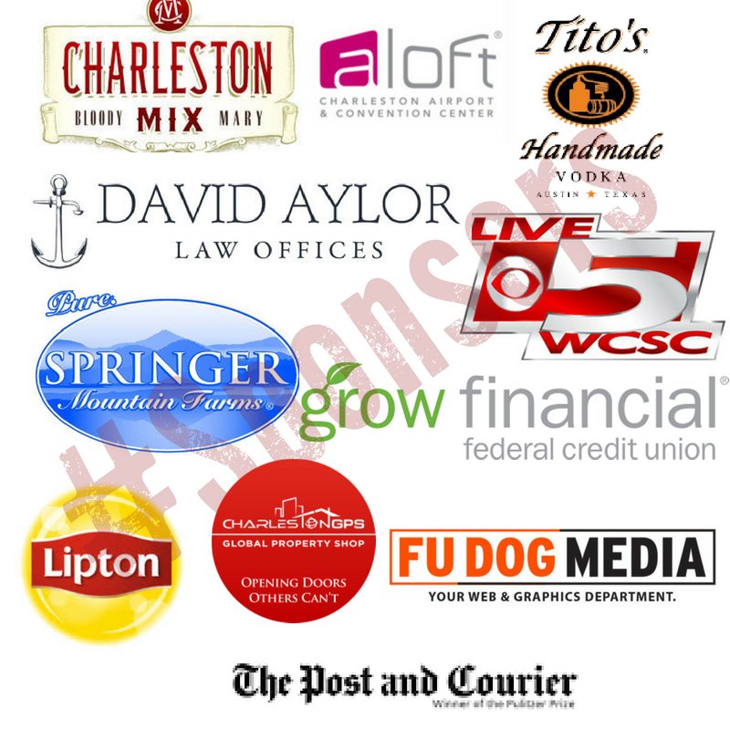 SFChickenCHS's tweet image. Can you believe the #sfcc is this Saturday!?  We couldn't have made it without our amazing #sponsors!  Thank you! @CHARLESTONMIX @AloftHotels @TitosVodka @DavidAylor @Live5News @smfchicken @growfinancial @Lipton @FuDogMedia @postandcourier #southern #foodcompetition #chs