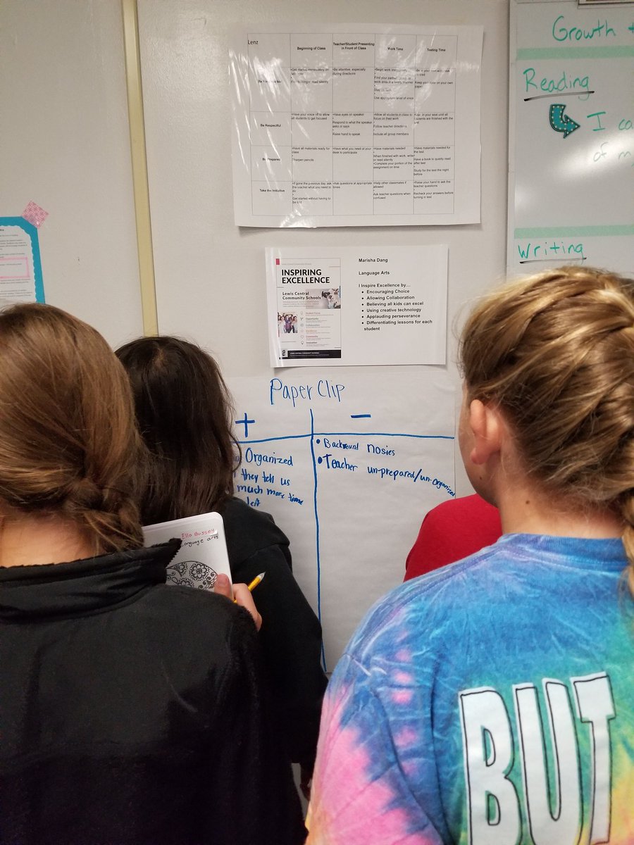 MarishaDang9's tweet photo. After @RichardCash had us complete the learning orientations, 6th grade did it with our kids. We learned a lot about each other! A lot of slinkys will challenge this paper clip. #lcmsptb https://t.co/JQQ44DEIW3