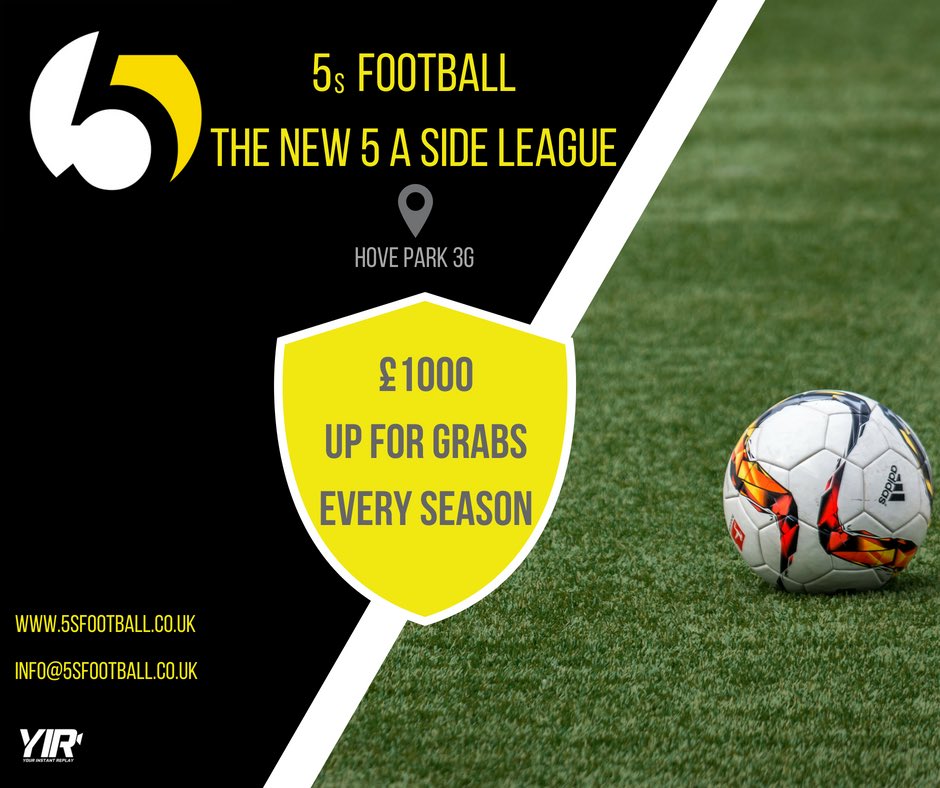 5sfootballuk's tweet photo. The new 5 a side league committed to providing a better experience for its players 💯

If you already play in a league in Sussex, or you're looking at joining one, we've got plenty of reasons why you should join ours! 

Visit the site &amp; sign up today 👇🏼

https://t.co/BZRaLk8Ebe https://t.co/DgYfouwzdH