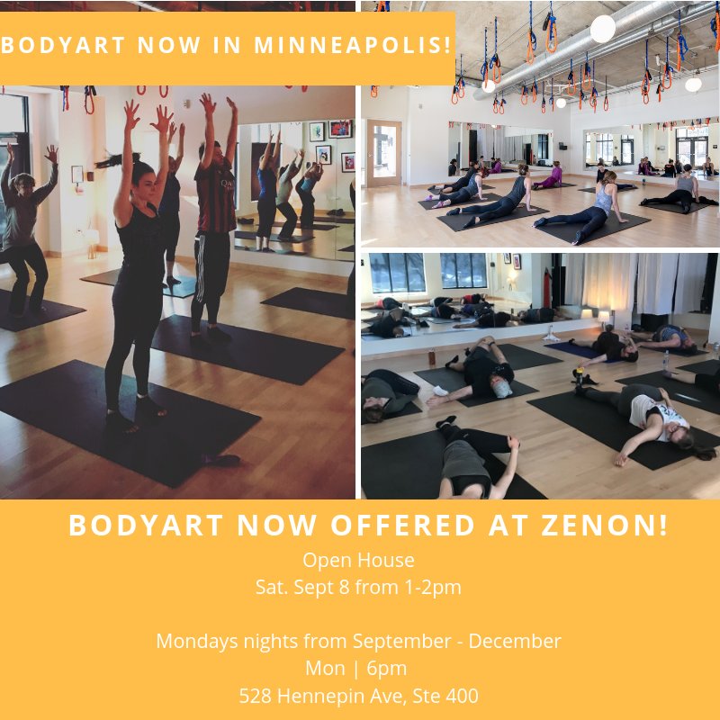 ResistMoveFit's tweet image. Live in Minneapolis? Join us for bodyART at Zenon Monday nights at 6. Open House this Sat. at 1pm. #bodyartnyc #ResistMoveFit