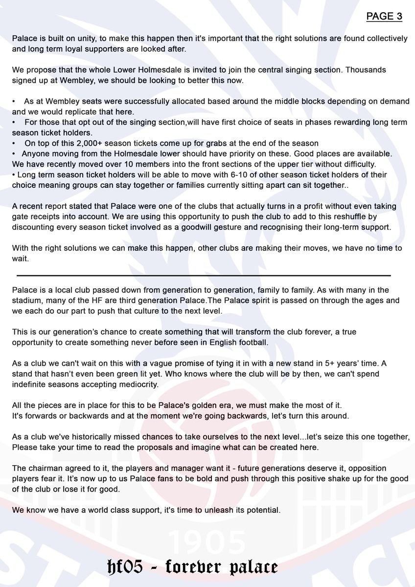 ultrascpfc's tweet image. Now's the time for positive, proactive action.
Either we push our club forward or we do nothing and lose this opportunity forever. Lets transform the Holmesdale.