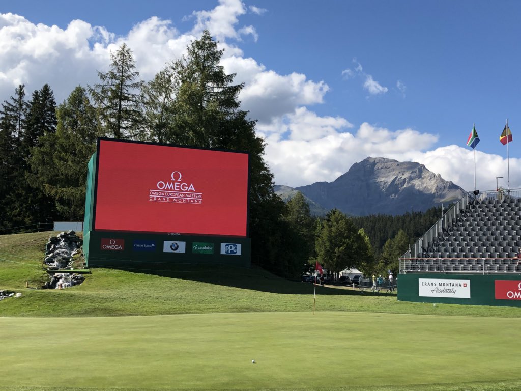 Omega European Masters this week #OEM2018 <a href="/omegaEUmasters/">OmegaEuropeanMasters</a> @EuropeanTour #stunning #sunshine #sun #CransMontana #Switzerland