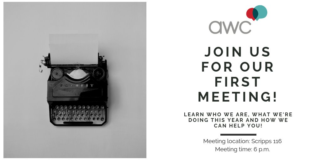 Join us tomorrow in Scripps 116 at 6 p.m. for our first meeting of the year! We can't wait to meet you! <a href="/ScrippsOU/">OHIO Scripps College</a> <a href="/scrippsjschool/">E.W. Scripps School of Journalism</a>