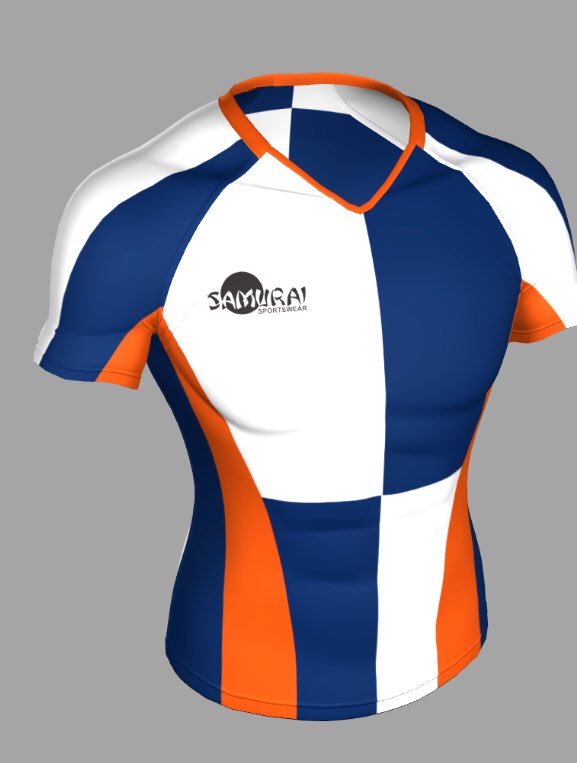 Playing with a rugby shirt design app 