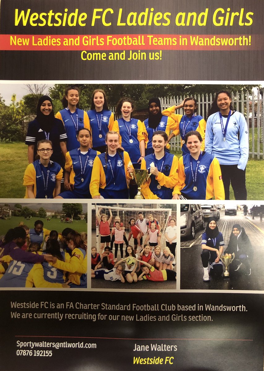 WBCYouthService's tweet photo. CALLING ALL GIRLS!!! Are you interested in playing competitive football? Or just want to improve your skills and play the beautiful game with likeminded people? @WestsideLFC are currently looking for new recruits, 10 years +. Give us a call ☎️ https://t.co/1KGkmHEgMP