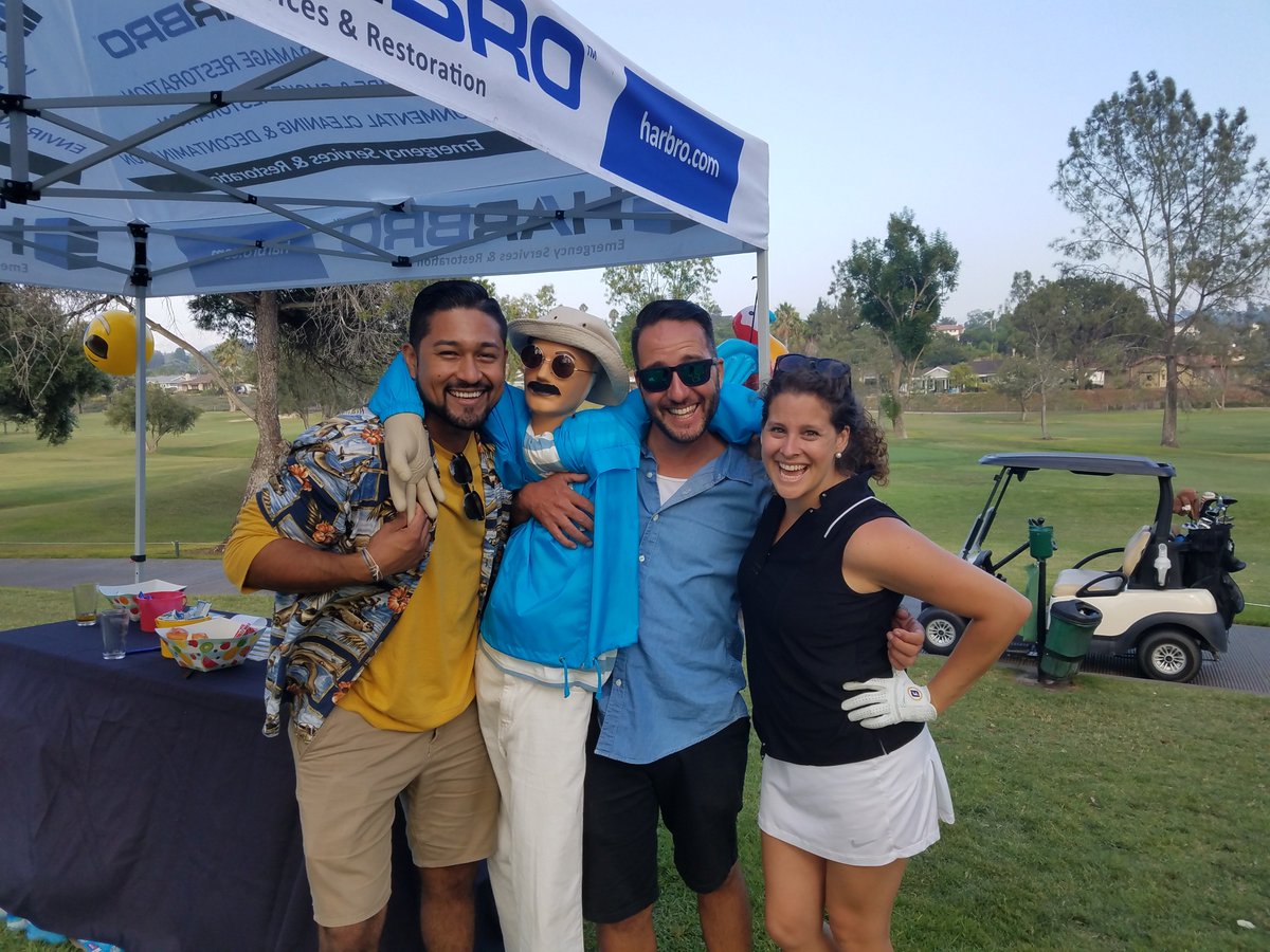 HARBROinc's tweet image. Thank you to everyone who "swung" by our hole to hang out with Bernie and our team at last week's #CSHE Golf Tournament in San Diego!