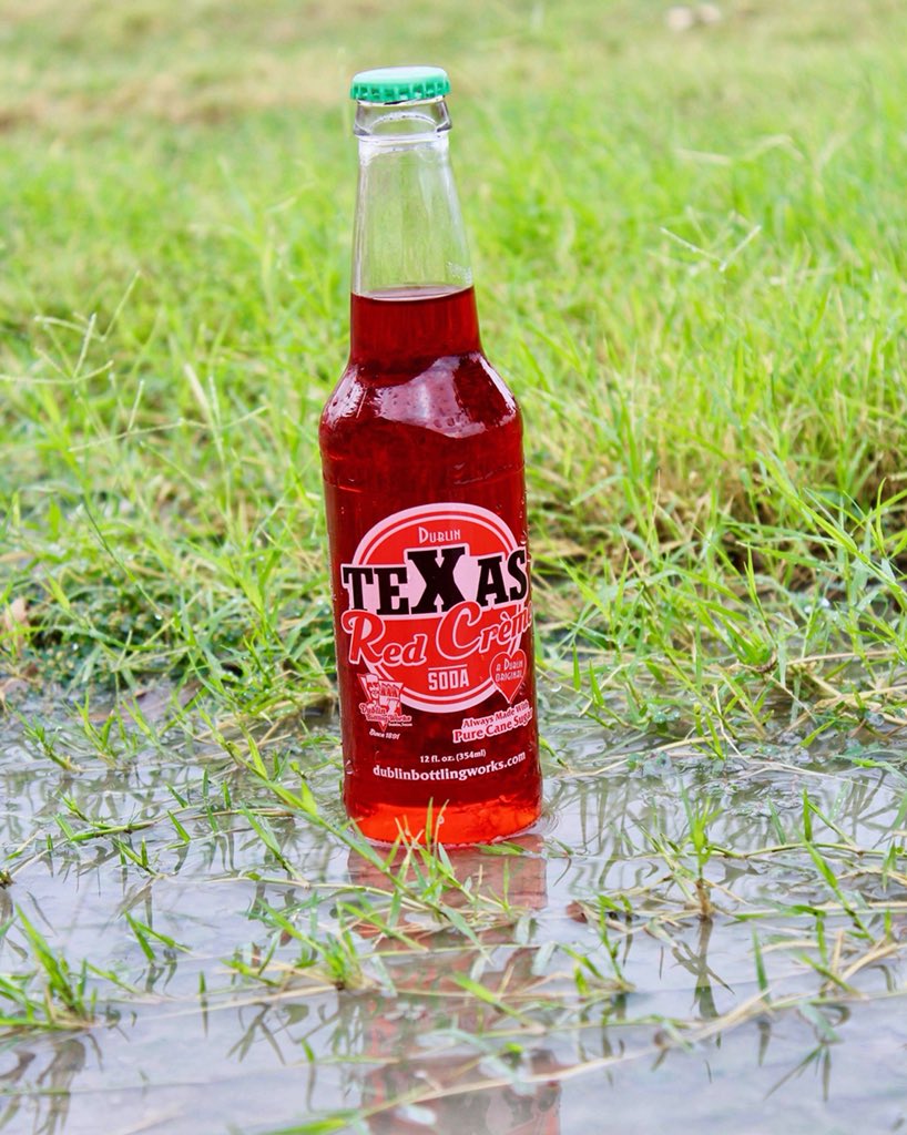 We have the same feelings about rain as we do our TeXas Red Crème Soda: we enjoy every drop! 🌦🌦❤️
•
•
•
#dublinsoda #craftsoda #dublintx #purecanesugar #redcreme #dublinbottlingworks