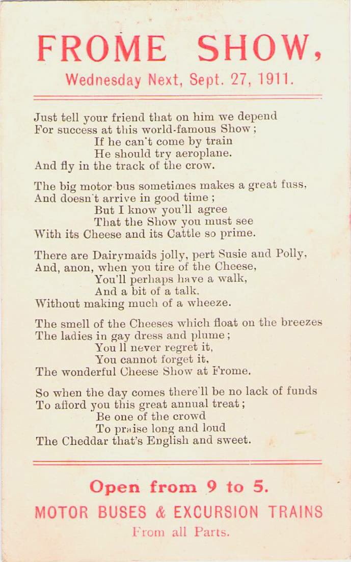 Perfect poem for #showweek what a great find @fromepostcards #107yearslaterstillgoingstrong