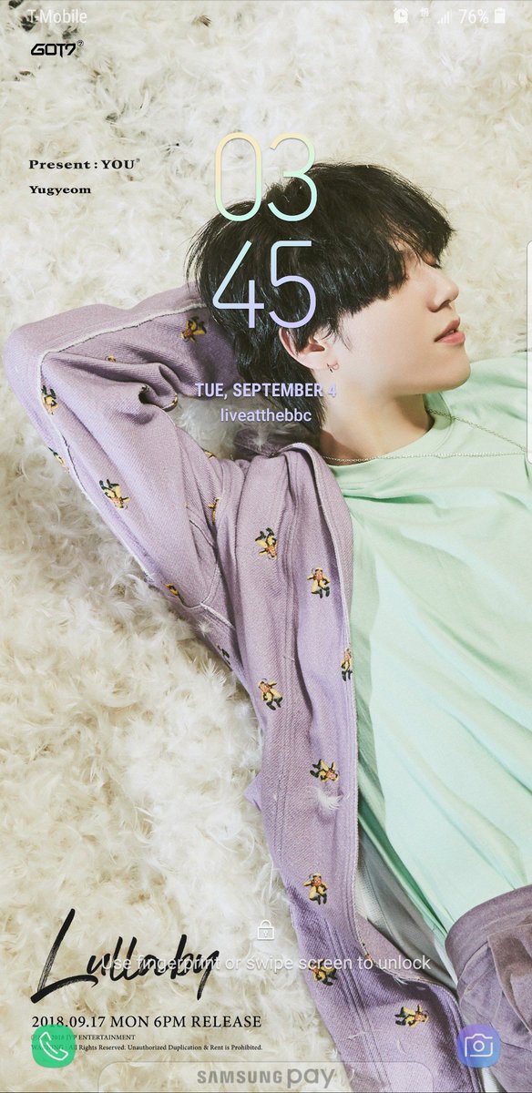 lockscreen update~lullaby yugyeom 