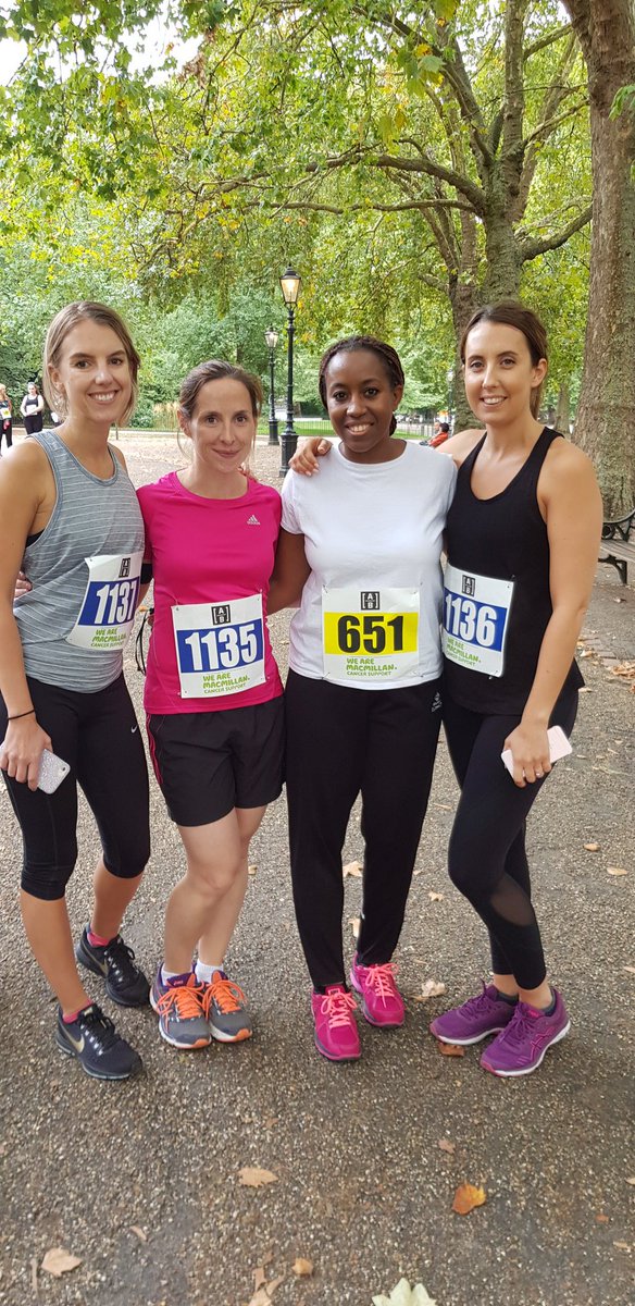vixy_brown's tweet photo. Thank you to the lovely ladies from @MoltonBrownUK and Kao who took part in the @AB_Insights_UK #abfunrun  tonight it was great to catch up and have your support for @MacmillanLondon https://t.co/4bQc9gnPRc