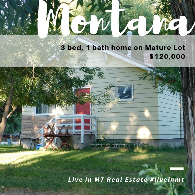 Motivated sellers! This 3 bed, 1 bath home is on a mature lot in charming Augusta, MT. buff.ly/2GR2f27 #liveinmt #augustamt #montana #homeforsale #tireswing #bobmarshallwilderness