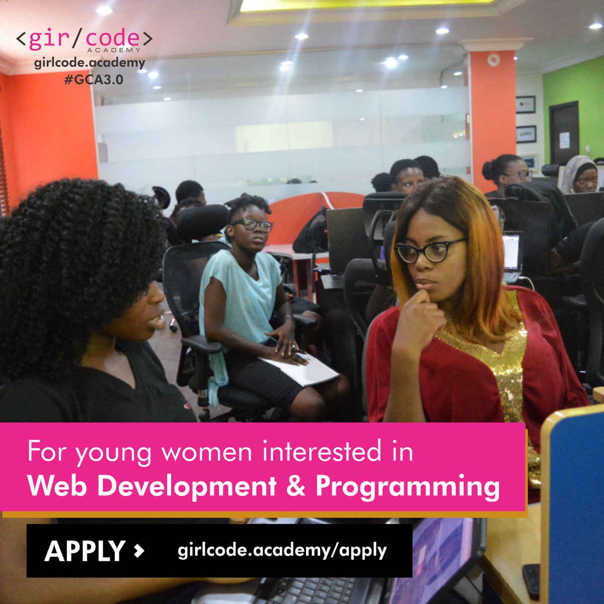 GirlCodeAcademy's tweet image. GCA3.0: Application for #GCA2018 Scholars Program  Batch B is now opened. Do you have what it takes to become a #GCAScholar? Apply Now! bit.ly/2Pjq1IC #WomenInTech #LearnToCode