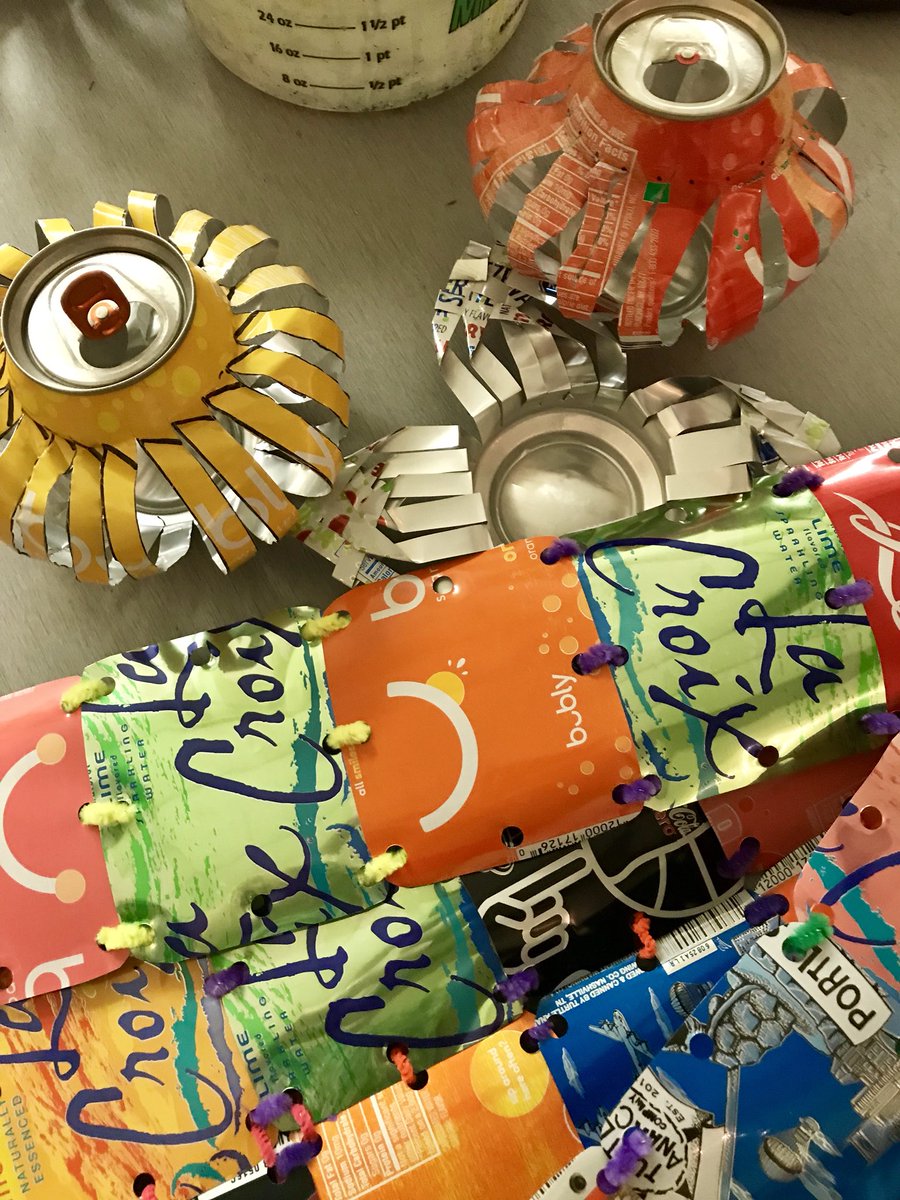 JTM_IB's tweet image. My day as a 6th grader: Cut short to go sub for an enrichment class during 7th period. Ridiculously excited to see what @ArtwithMsGuion will lead students into with these cool can projects! #Design #shadowstudent #TheAinSTEAM