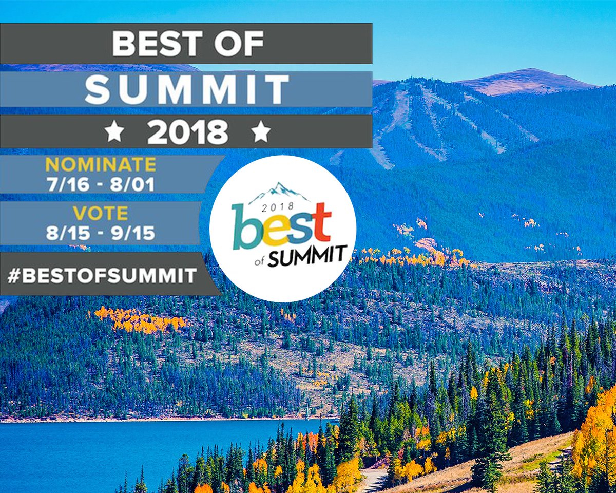 SkyRunKeystone's tweet photo. Cast your vote in @SummitDailyNews' 2018 #BestOfSummit &amp; then enter into our drawing for a FREE 2-NIGHT STAY in one of our 350 Summit County properties!! #contest #giveaway
￼
1. 🗳️ VOTE HERE ➡️ https://t.co/9pkeaxSsws
2. 🏆 ENTER CONTEST ➡️ https://t.co/m84H78X4Mi https://t.co/8ArUbK2DI7