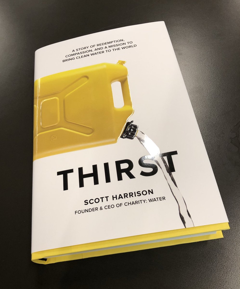 scottharrison's tweet photo. My first hardcover book arrived from the publisher today, and I have to admit, I felt more emotions than I was expecting. I put everything I had into THIRST and am excited to share it with the world on October 2! @charitywater is running a cool campaign at https://t.co/mCbwNg3HkB https://t.co/uImeFjlmf2