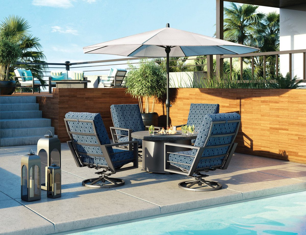 HomecrestUSA's tweet photo. Incorporate a stunning #ShadowRock fire table into your outdoor space! This #firetable’s distinct texture and natural colors creates a laid-back atmosphere for relaxation and conversation.
Learn more about this #Homecrest collection: https://t.co/DXwS4aUPzJ https://t.co/veQ3PHTrsy