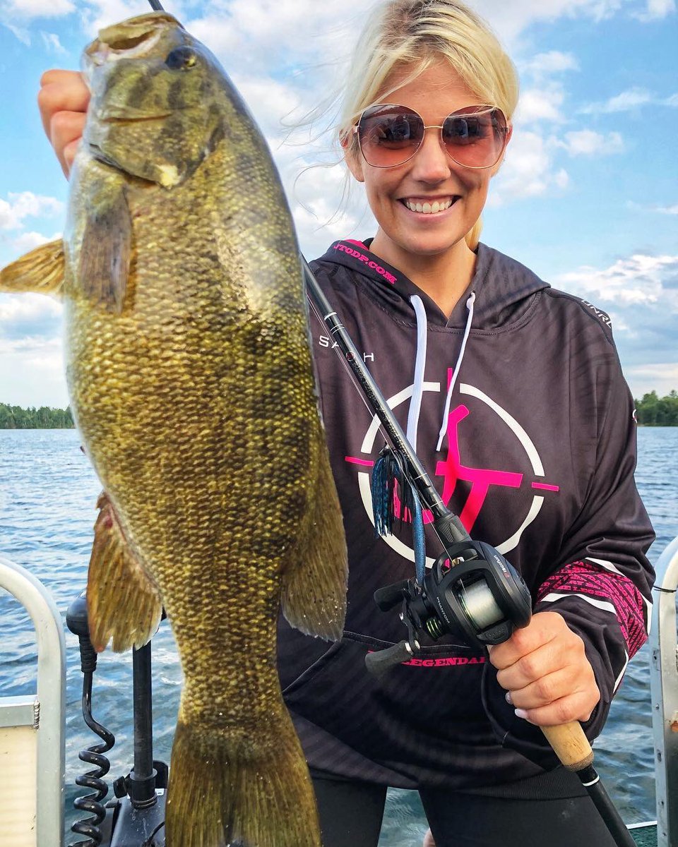This girl has been slaying the bass all summer long! #fishing